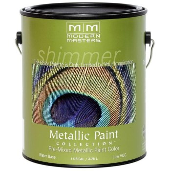 Modern Masters ME196-GAL Metallic Paint, Pearl White ~ Gallon