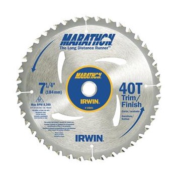 Irwin 24031 Marathon Circular Saw Blade ~ 7-1/4 40T