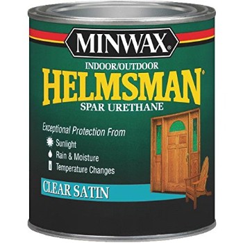 Minwax 63205 Helmsman Spar Urethane, Clear Satin ~ Quart