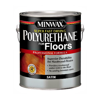 Minwax 13022 Polyurethane Floor Finish, Fast Dry/Clear Satin ~ Gallon