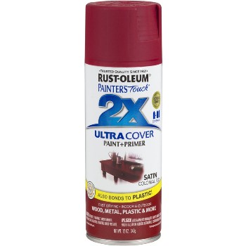 Rust-Oleum 249082 Ultra Cover 2X Spray ~ Colonial Red Satin