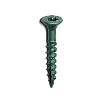 Midwest Fastener  09318 Exterior Deck Screws, Green Coated w/Star Heads ~ #9 x 2.5&quot;