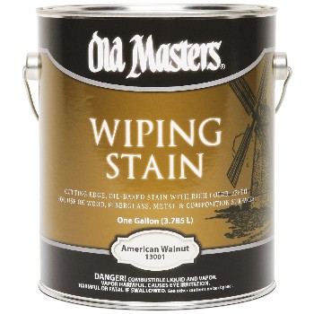 Old Masters 13001 Wiping Wood Stain, American Walnut  ~ Gal