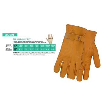 Boss 6023M Leather Gloves - Unlined - Medium