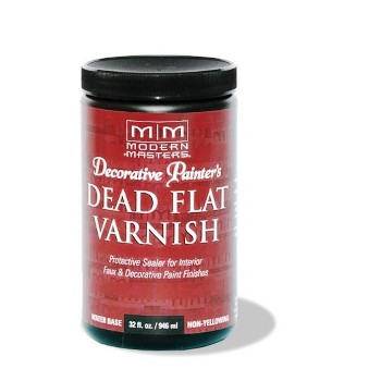 Modern Masters DP609-32 Dead Flat Water Based Varnish, Interior  ~  Quart