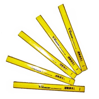 CH Hanson 10316 Carpenters Flat Medium Lead Pencils