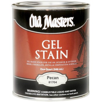 Old Masters 81704 Oil-Based Gel Stain, Pecan ~ Quart