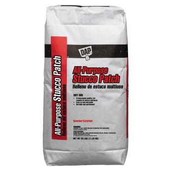 DAP 10502 All Purpose Dry Stucco Patch Mix, White ~ 25 lb Bag