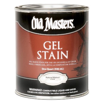 Old Masters 81604 Gel Stain,  Natural Walnut ~ Quart