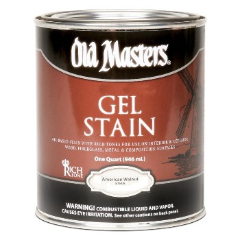 Old Masters 81804 Gel Stain, American Walnut ~ Quart