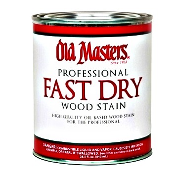 Old Masters 61001 Fast Dry Wood Stain,  Dark Walnut ~ Gallon