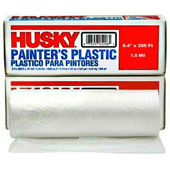 PolyAmerica  CF15083-0200 Husky Polyethylene Plastic Sheeting,  Clear ~ 8.4&quot; x 200 Ft - 1.5 Mil