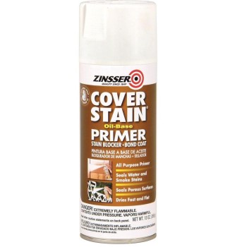 Rust-Oleum 03608 Zinsser Cover Stain Oil-Based Primer, Flat White ~ 13 oz Spray