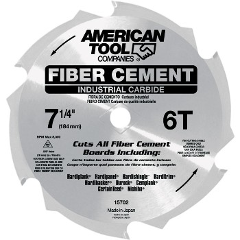 Irwin 15702ZR FiberCut Carbide Circular Saw Blade, 6t ~ 7 1/4&quot;