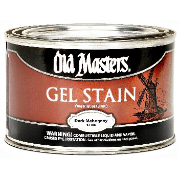 Old Masters 81108 Gel Stain - Oil Based, Dark Mahogany ~ Pint