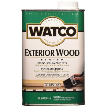 Watco 67741 Exterior Wood Finish, Natural ~ Quart