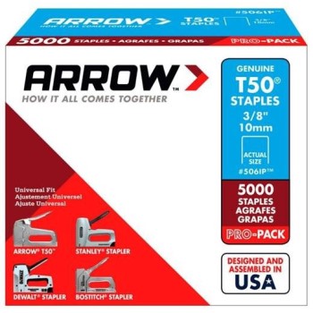 Arrow Fastener 506IP Arrow Staples, T50 - 3/8&quot;