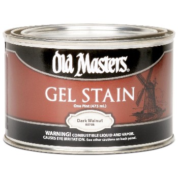 Old Masters 80708 Gel Stain, Dark Walnut ~ Pint
