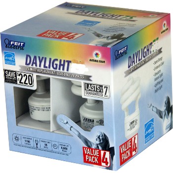 Feit Elec. ESL13T/D/4 Compact Fluorescent Light Bulb, Mini Twist Daylight 13 Watt