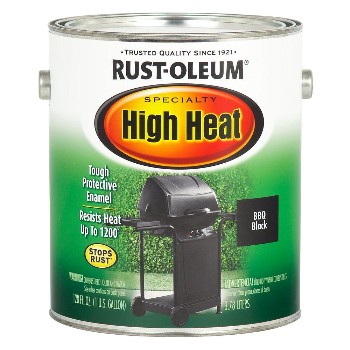 Rust-Oleum 233967 High Heat Brush On Enamel, BBQ Black ~ Gallon