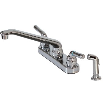 Hardware House  8238TP Kitchen Faucet w/ Spray, Chrome ~ Two Handle