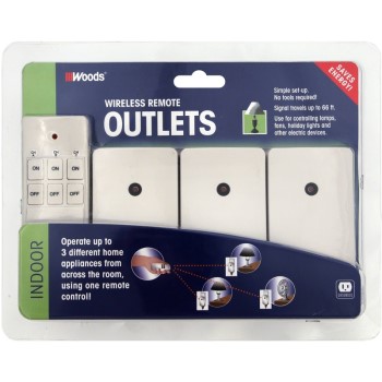Coleman Cable 13569 Woods Indoor Remote Control ~ 3 Pack
