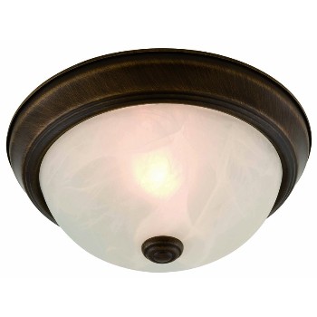 Hardware House  119962 Ceiling Light, Oil Rubbed Bronze-Two Pack  ~ 13.75&quot;