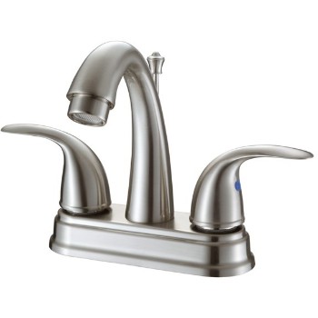 Hardware House  134897 Two Handle Lavatory Faucet Brushed Nickel