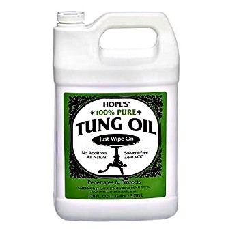 Hope&#39;s  128TO2 Tung Oil, 100% Pure  ~  One Gallon