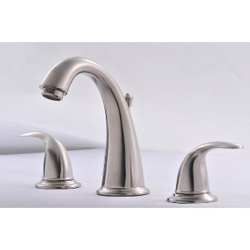 Hardware House  134552 Lavatory Faucet, Two Handled ~ Brushed Nickel