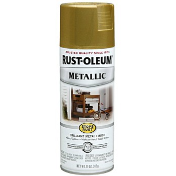 Rust-Oleum 7275 Metallic Spray Paint - Burnished Brass