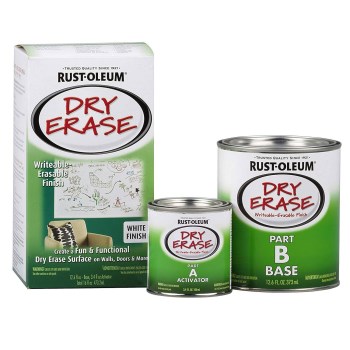 Rust-Oleum 241140 White Dry Erase Board Paint Kit