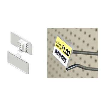 Siffron/So Imperial RQ-3 Quad Wire Adhesive Label Holder ~ 3&quot; L x 1-1/4&quot; H