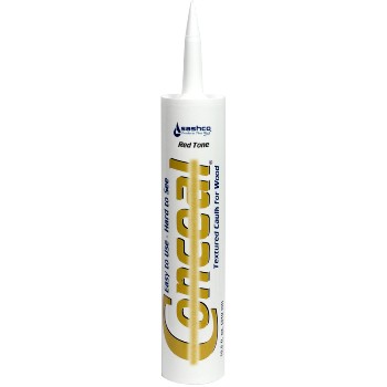 Sashco 46010 Conceal Brand Textured Caulk for Wood,  Red Tone ~ 10.5 oz