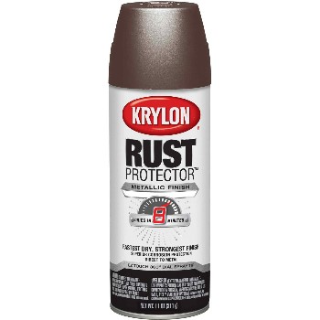 Krylon K06930500 Rust Protector Metallic Finish, Dark Bronze ~ Spray