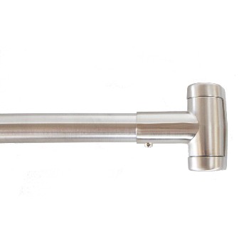 Hardware House  162682 Shower Rod, Curved ~ 45&quot; to 72&quot;