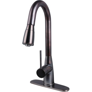 Hardware House  163187 Kitchen Faucet, Gooseneck ~ Classic Bronze