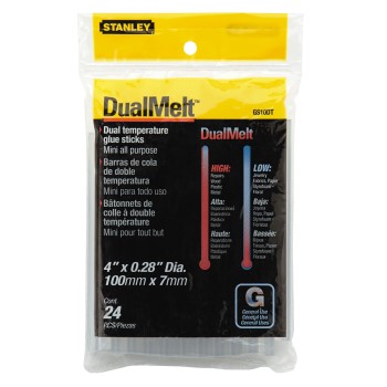Stanley GS10DT Dual-Melt Mini Glue Sticks ~  4&quot;