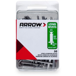 Arrow Fastener RLA3/16IP Rivets - Long Aluminum - 3/16 inch