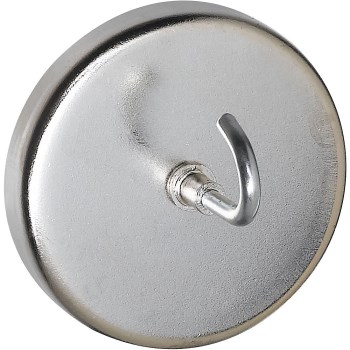 National 302216 Magnetic Hook, Satin Nickel Finish ~ Up to 20 lbs Capacity