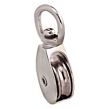 Campbell Chain T7655012 Single Wheel Swivel Eye Pulley - 1&quot; x 5/16&quot;