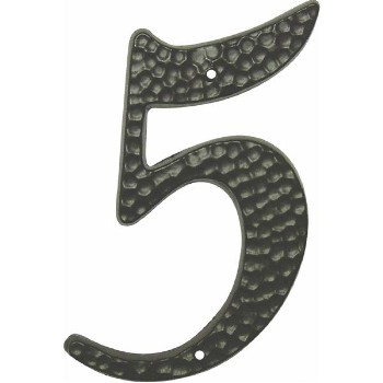 Hy-Ko DC-3/5 Black House Number - # Five - 3 1/2&quot;