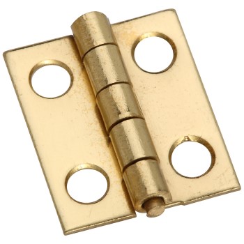 National 211193 Decorative Narrow Hinge, Solid Brass ~ 3/4&quot; x 5/8&quot;