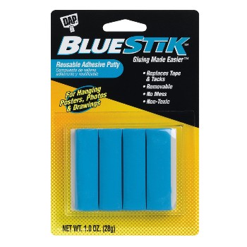 DAP 01201 Adhesive Putty - Reusable Blue Adhesive