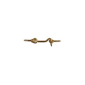 National 118117 Solid Brass Hook &amp; Eye, Visual Pack 2001 2 inches