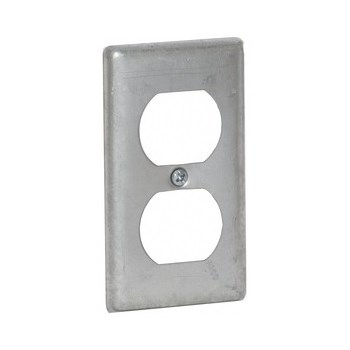 Hubbell/Raco 864 Handy Box Cover, Duplex Receptacle