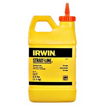 Irwin 65205 Strait-Line Powdered Chalk, Hi-Vis (Fluorescent) Orange ~ 2.5 lb  Jug