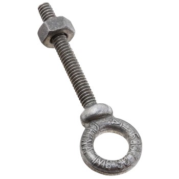 National 245076 Forged Eye Bolt With Shoulder, Galvanized ~ 1/4&quot; x 2&quot;
