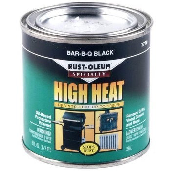 Rust-Oleum 7778730 Bar-B-Q Black Paint ~ 1/2 Pint