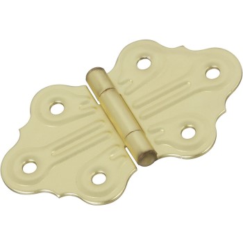 National 135301 Satin Brass Cabinet Hinge ~  1 1/4&quot;